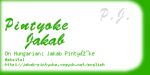 pintyoke jakab business card